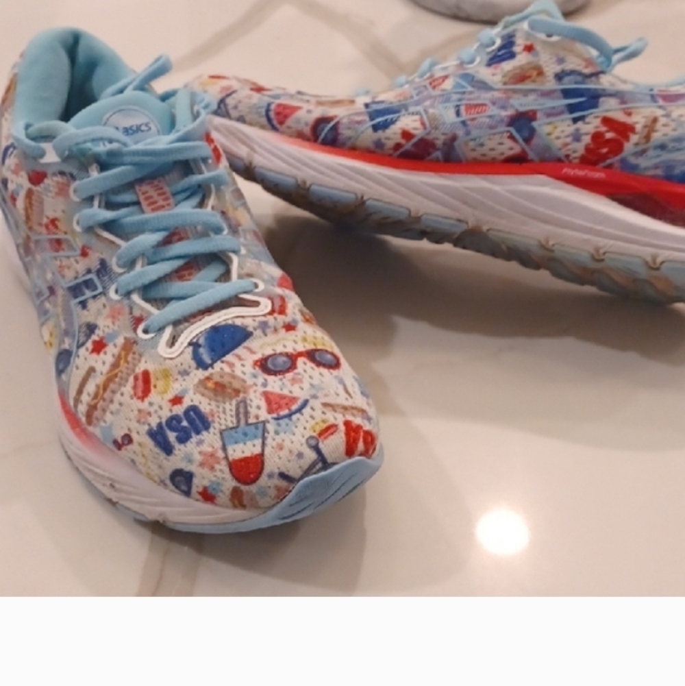 Asic Gel Cumulus 23 Cookout Special Edition Womens Size 8.5 Running Tennis Shoes - Picture 2 of 6